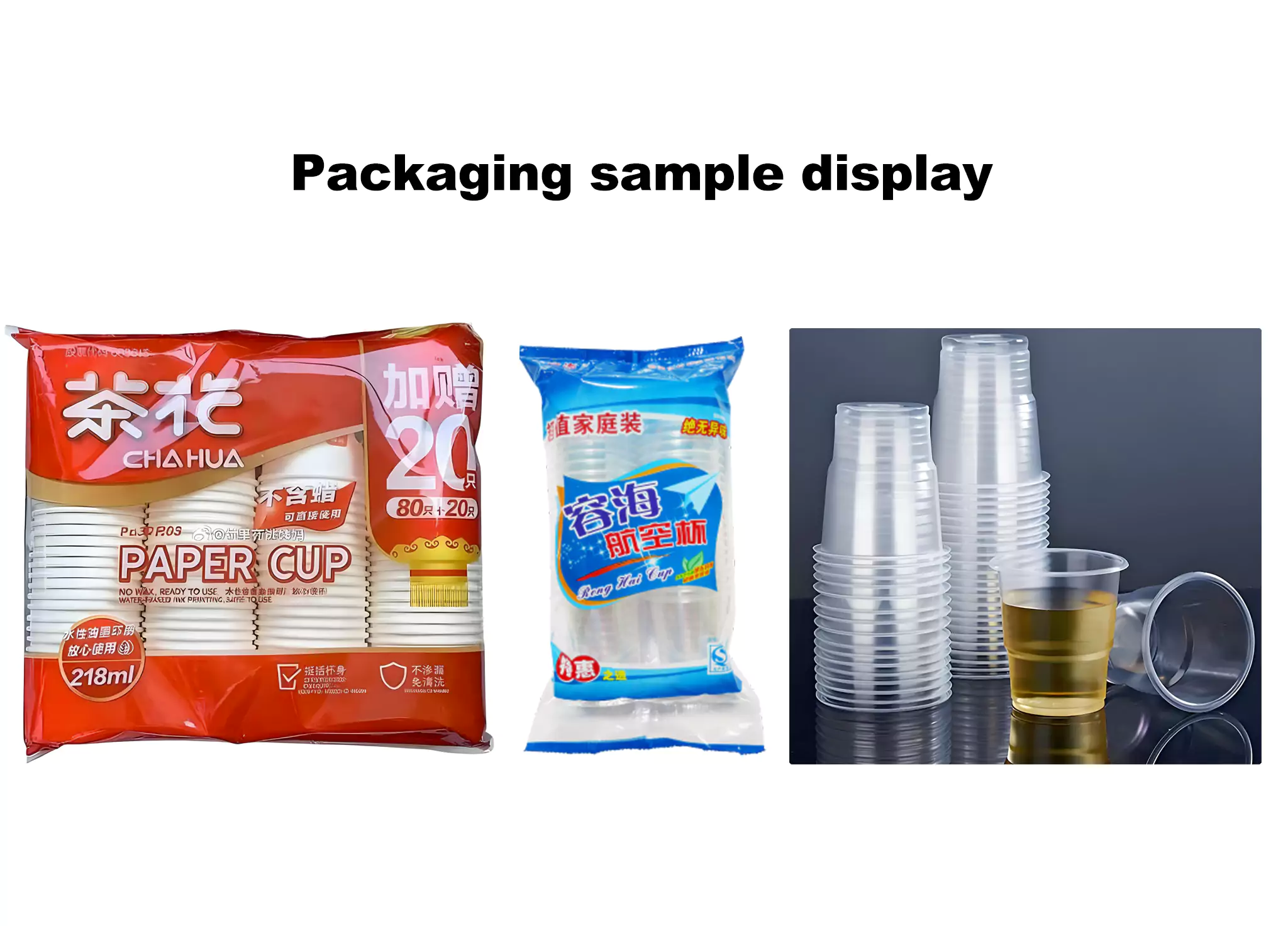 2-Row, 3-Row & 4-Row Automatic Counting Packaging Machine for Disposable Cups