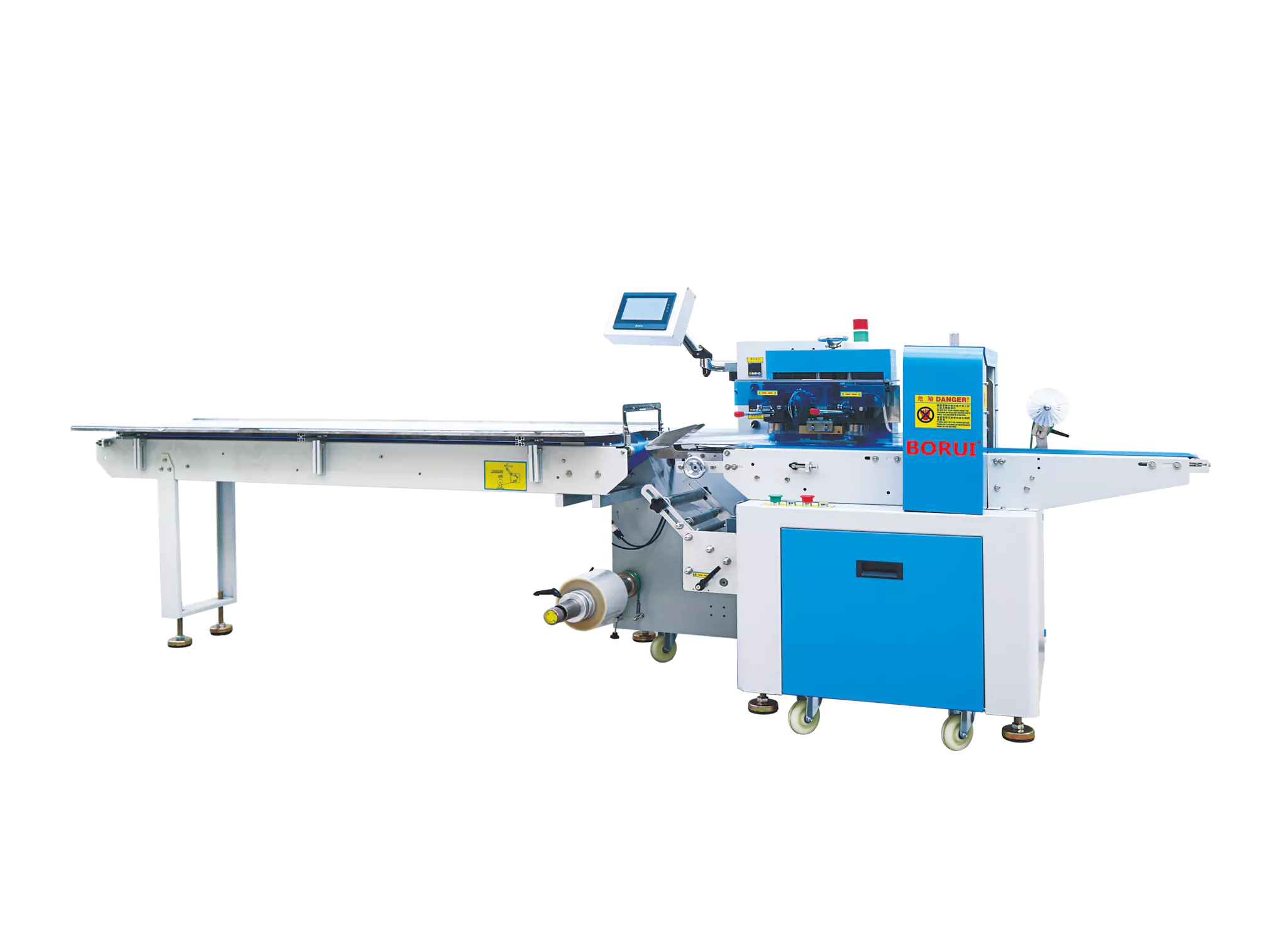Full servo down film pillow packaging machine